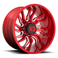 XD Series Tension 20x10" 6x135mm 87.1mm CB -18mm Candy Red Milled