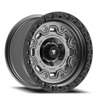Fittipaldi Offroad Terra Series 18x9" 8x165.1mm 125.2mm CB +18mm Satin Anthracite Black Ring