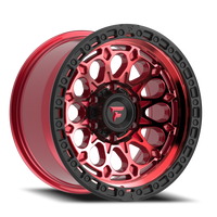 Fittipaldi Offroad Terra Series 18x9" 8x165.1mm 125.2mm CB +18mm Machined Red Tint Black Ring
