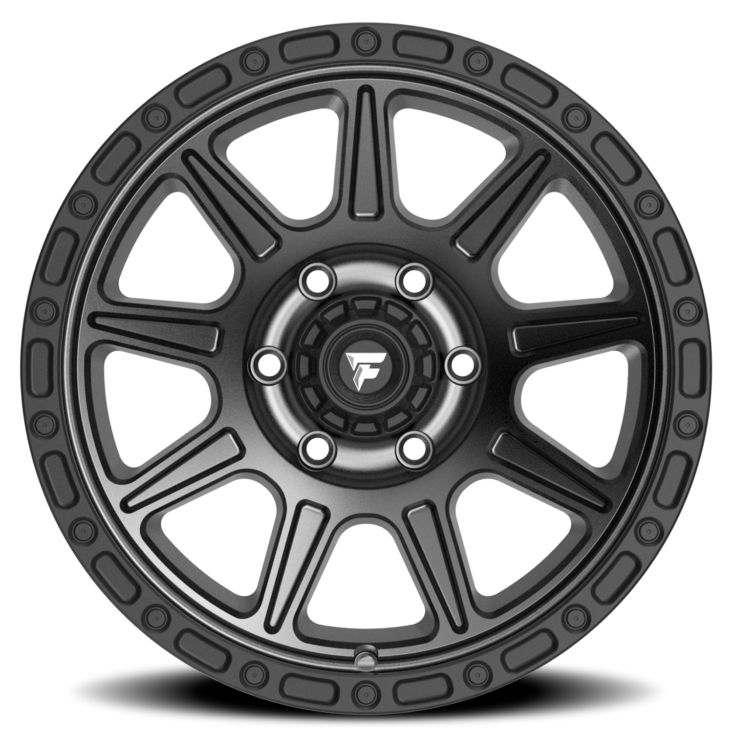 Fittipaldi Offroad Terra Series 20x9" 8x170mm 125.2mm CB +18mm Satin Anthracite Satin Black Lip