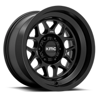 KMC Terra 16x8" 6x139.7mm 106.1mm CB 0mm Satin Black