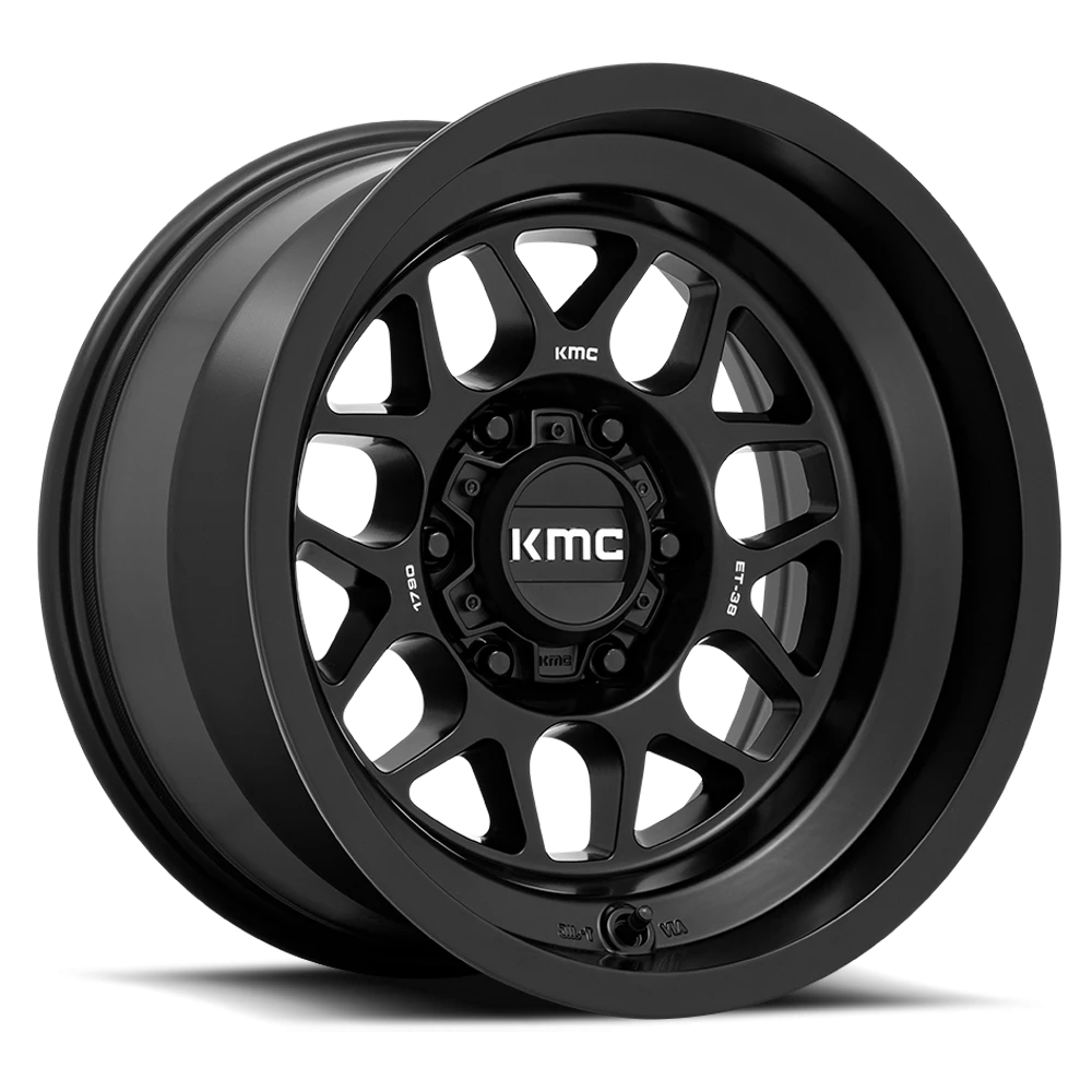 KMC Terra 20x9" 6x139.7mm 106.1mm CB 0mm Satin Black