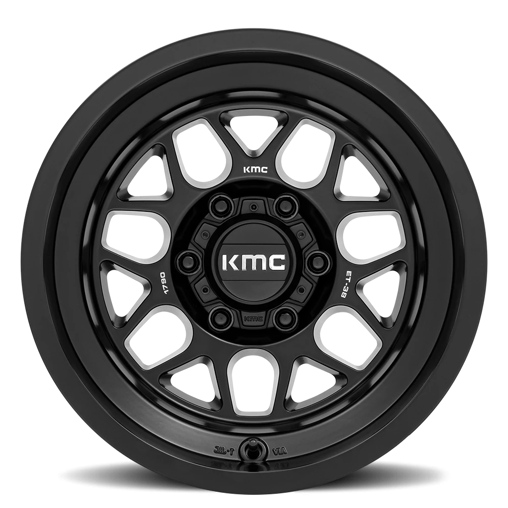 KMC Terra 20x9" 6x139.7mm 106.1mm CB 0mm Satin Black