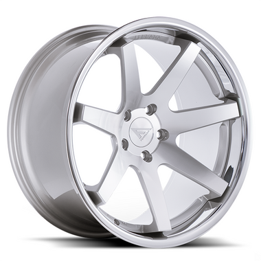 Ferrada Wheels FR1 Machine Silver / Chrome Lip 22x11 5x120 ET20 74.1 Super Deep Concavity