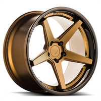 Ferrada Wheels FR3 Matte Bronze / Gloss Black Lip 22x11 5x112 ET10 66.56 Super Deep Concavity