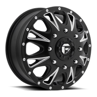 Fuel Throttle Dually 17x6.5" 8x165.1mm 125.1mm CB +129mm Black Milled