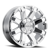 Raceline Throttle 17x9" 8x170mm 125.2mm CB 0mm Chrome