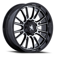 MSA Thunderlips 20x7" 5x114.3mm 72.56mm CB 0mm Gloss Black Machined