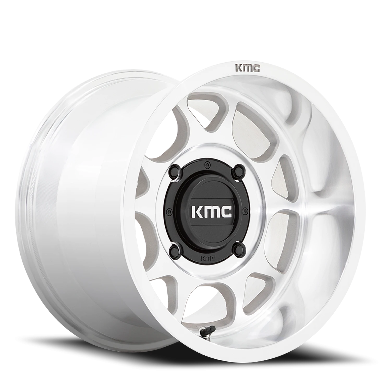 KMC Toro S UTV 15x7" 4x137mm 96mm CB +10mm Machined Silver