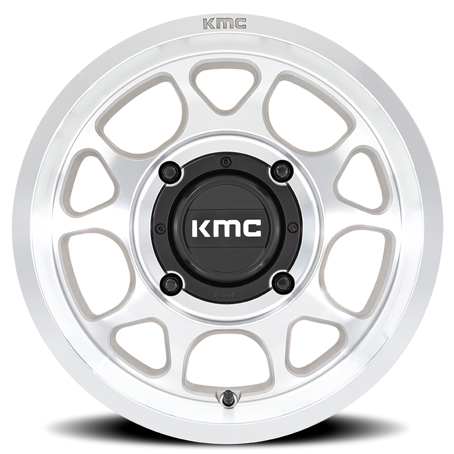 KMC Toro S UTV 15x7" 4x137mm 96mm CB +10mm Machined Silver
