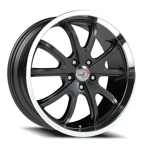 Vision 143 18x8.5 +10 5x115mm 83mm Gunmetal Machined Lip