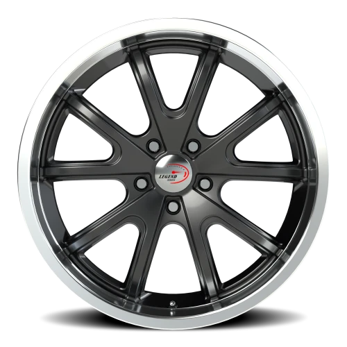 Vision 143 20x9.5 +0 5x120.65mm 83mm Gunmetal Machined Lip