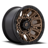 Fuel Traction 17x9" 5x127mm 71.5mm CB -12mm Matte Bronze Black Ring