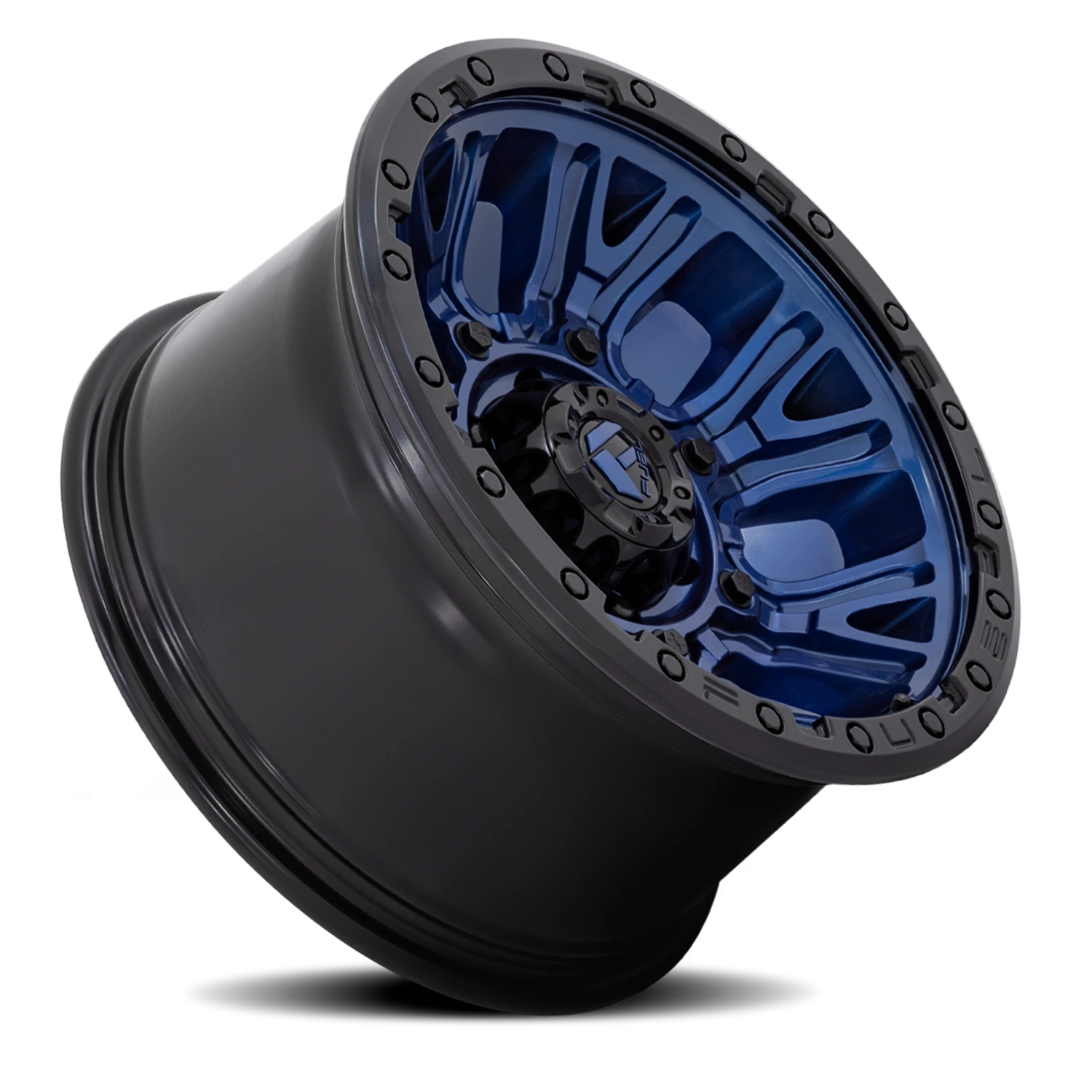 Fuel Traction 17x9" 5x127mm 71.5mm CB -12mm Dark Blue Black Ring