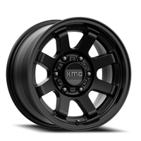 KMC Trail 16x8" 6x139.7mm 106.1mm CB 0mm Satin Black
