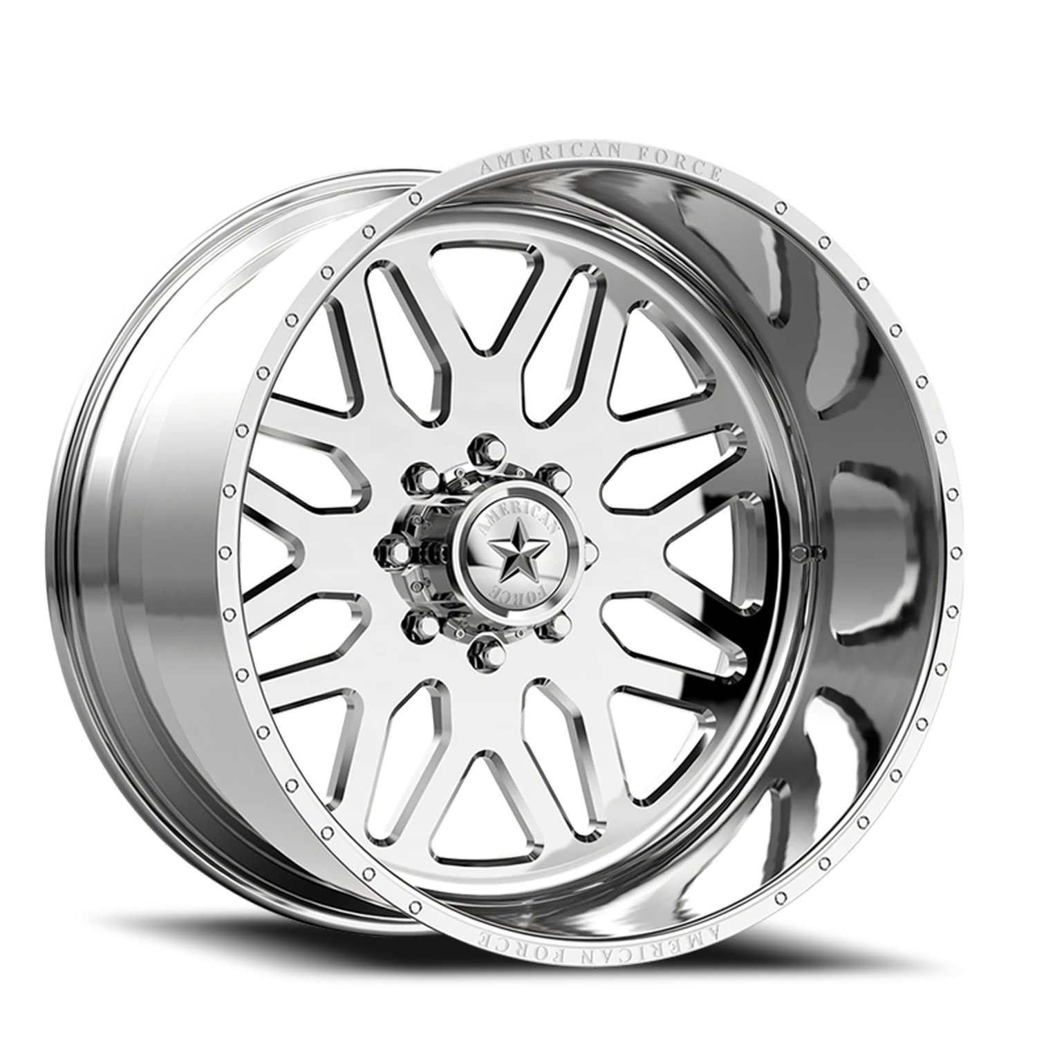American Force B02 Trax SS 22x12" 6x139.7mm 78.1mm CB -40mm Polished