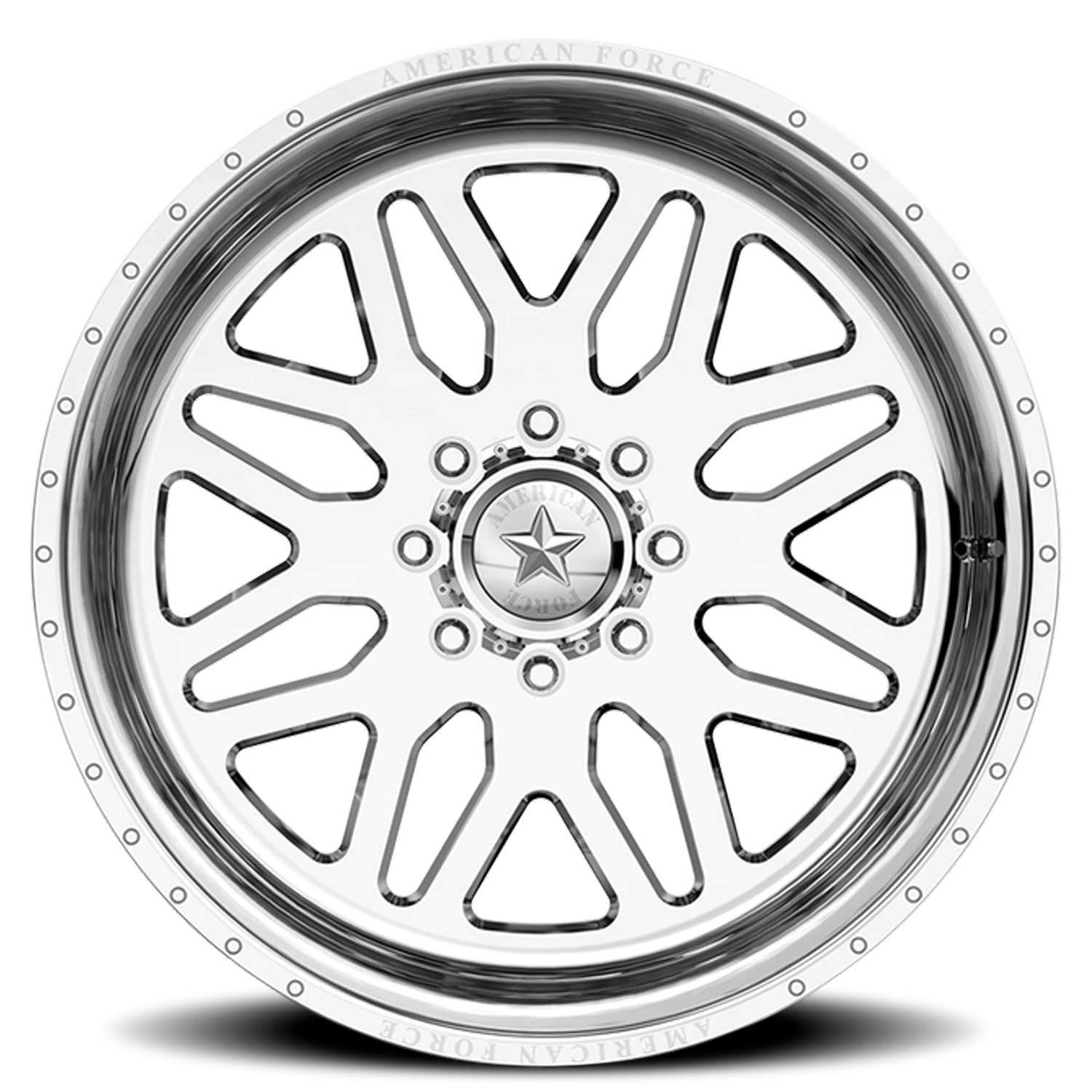 American Force B02 Trax SS 22x10" 8x165.1mm 122.4mm CB -25mm Polished