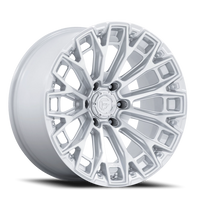 Fuel Trax 20x10" 8x180mm 124.2mm CB -18mm Gloss Silver Machined Face