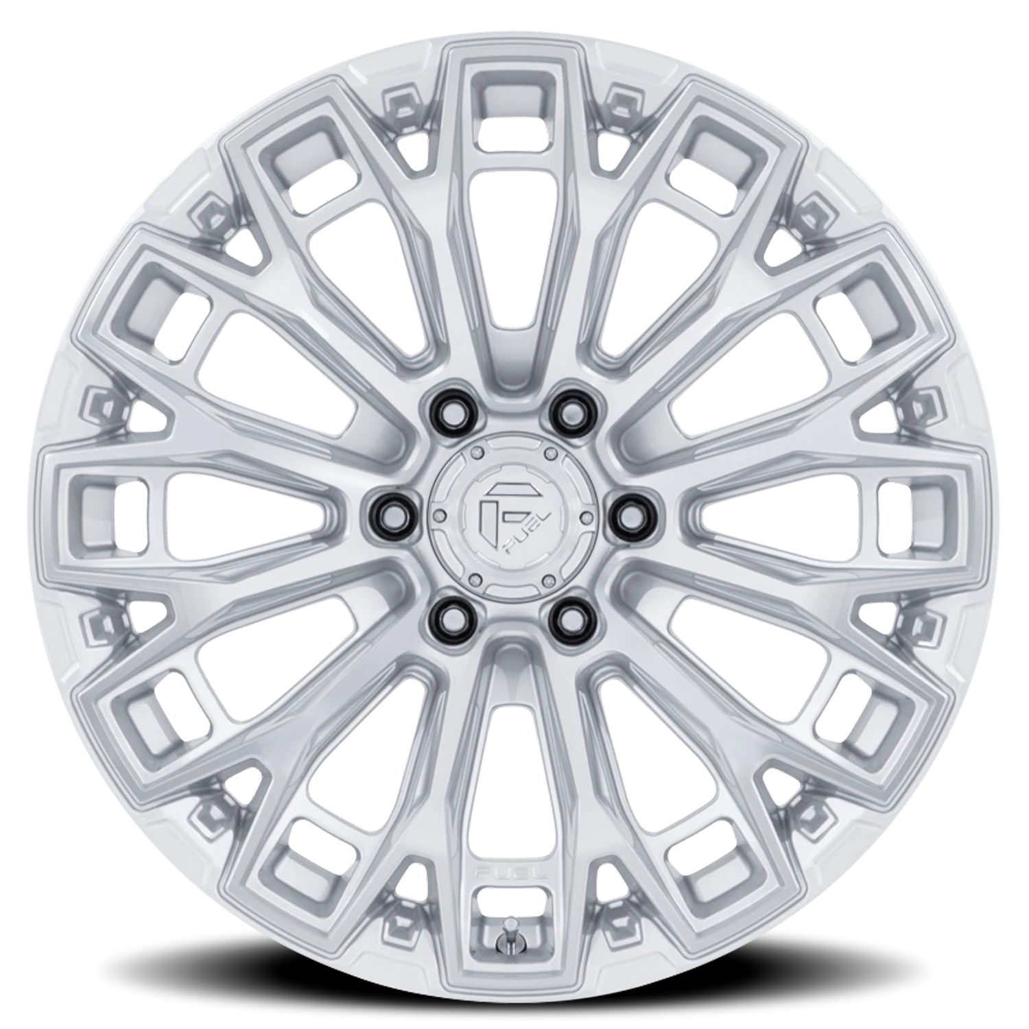 Fuel Trax FC882 SD 20x9 +1 8x165.1mm 125.1mm Gloss Silver Machined Fac