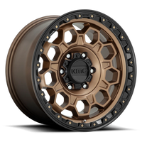 KMC Trek 17x8" 6x139.7mm 106.1mm CB +20mm Matte Bronze Black Lip