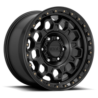 KMC Trek 17x8" 6x139.7mm 100.3mm CB +35mm Satin Black