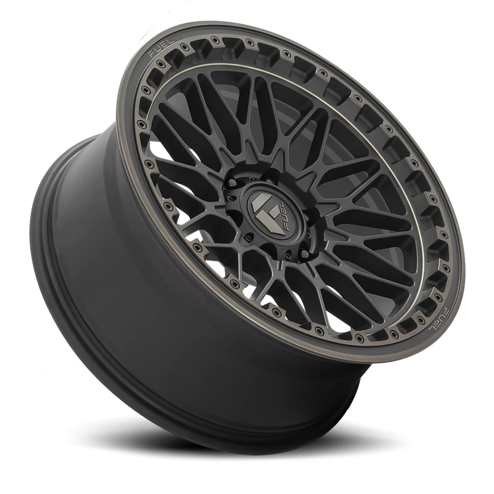 Fuel Trigger 17x9" 6x139.7mm 106.1mm CB +1mm Matte Black Dark Tint