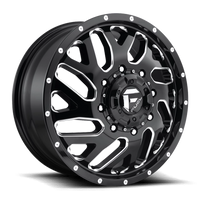 Fuel Triton Dually 20x8.25" 8x210mm 154.3mm CB +105mm Gloss Black Milled