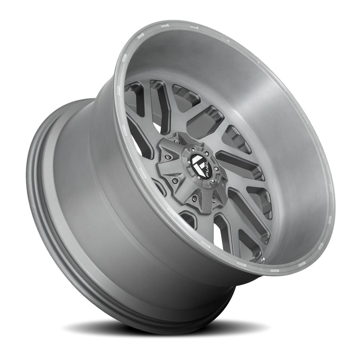 Fuel Triton Platinum 20x10 -18 8x180mm 124.2mm Brushed Gunmetal Clear Tint