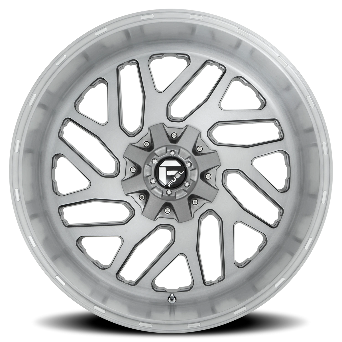 Fuel Triton Platinum 24x12 -44 8x165.1mm 125.1mm Brushed Gunmetal Clear Tint