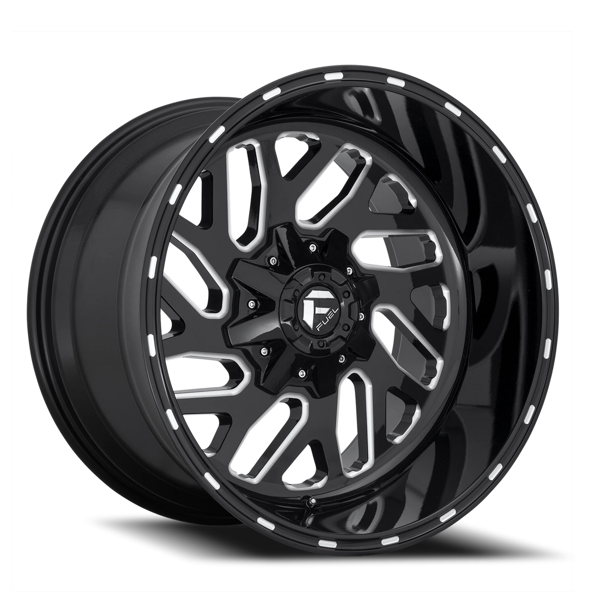 Fuel Triton 22x9.5 +20 8x180mm 124.2mm Gloss Black Milled