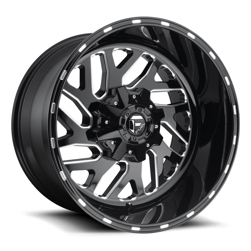 Fuel Triton 22x10" 8x180mm 124.2mm CB -18mm Gloss Black Milled