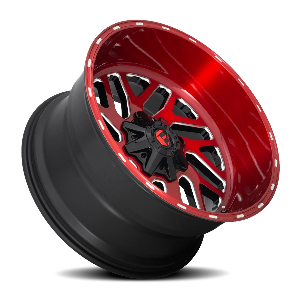 Fuel Triton 22x12 -43 8x180mm 124.2mm Candy Red Milled