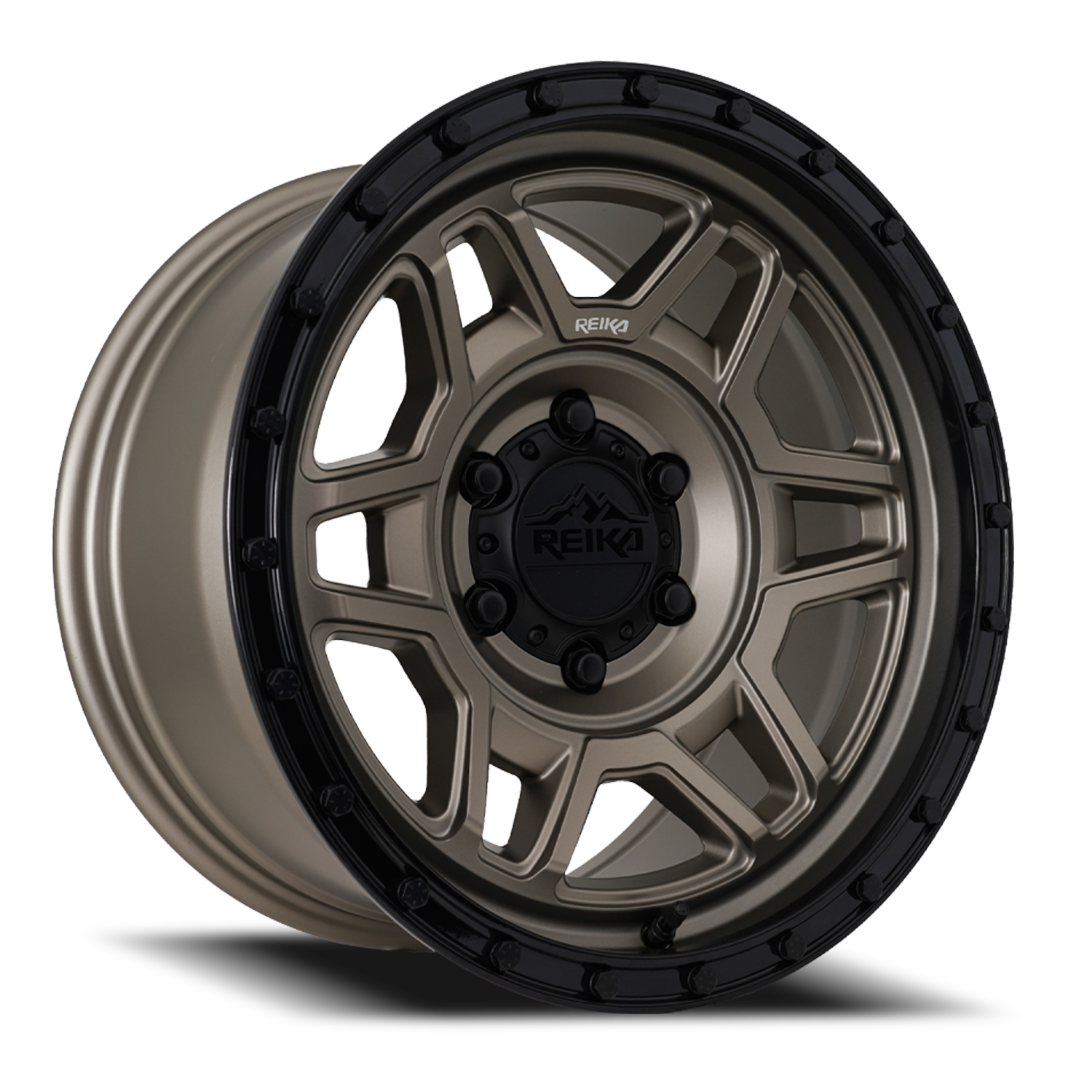 Reika Trooper R40 17x8.5" 6x135mm 87.1mm CB 0mm Bronze Black Ring