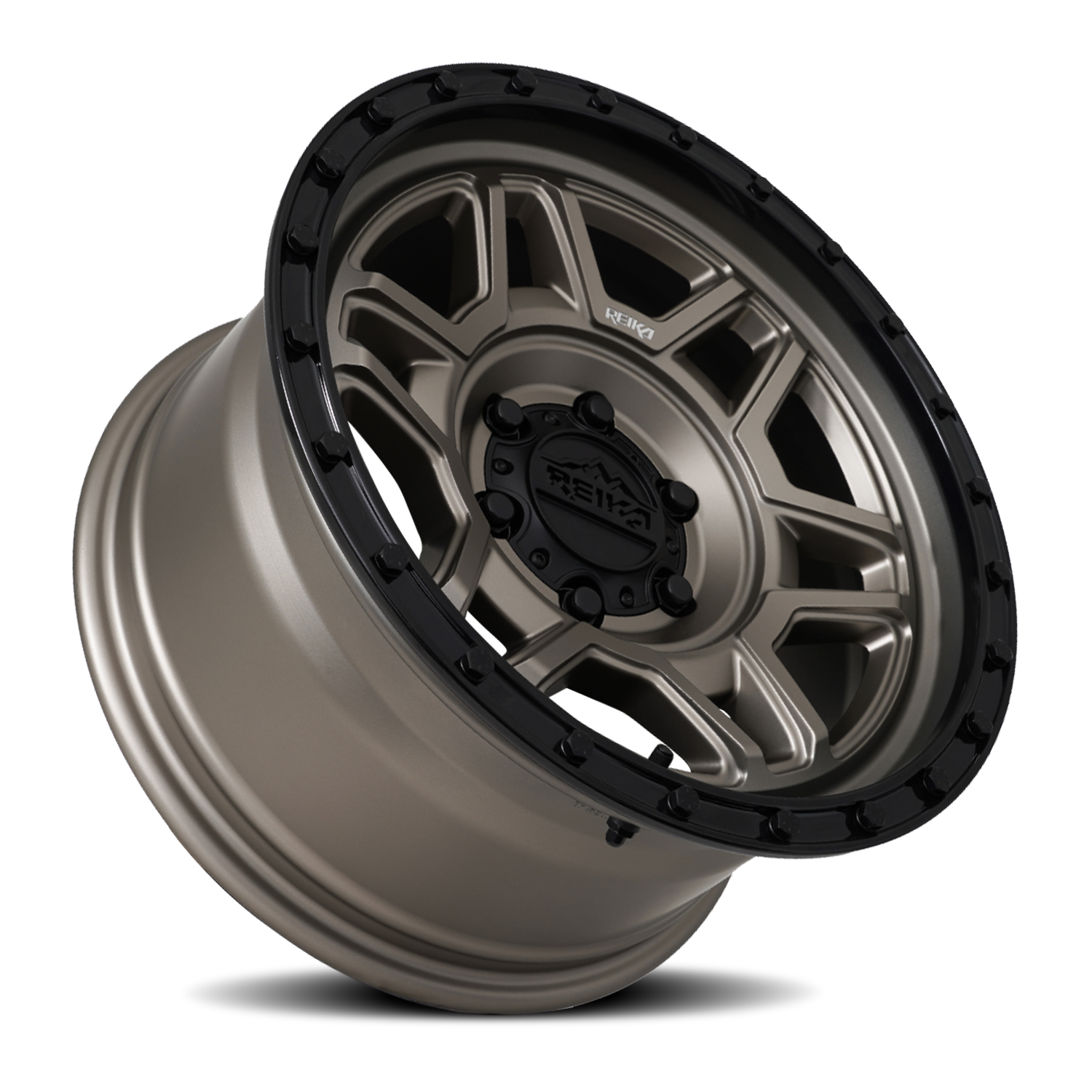Reika Trooper R40 17x8.5" 6x139.7mm 106.1mm CB 0mm Bronze Black Ring