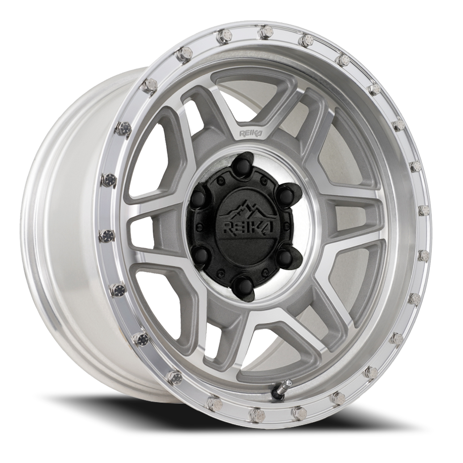 Reika Trooper R40 17x8.5" 6x139.7mm 106.1mm CB 0mm Machined Aluminum