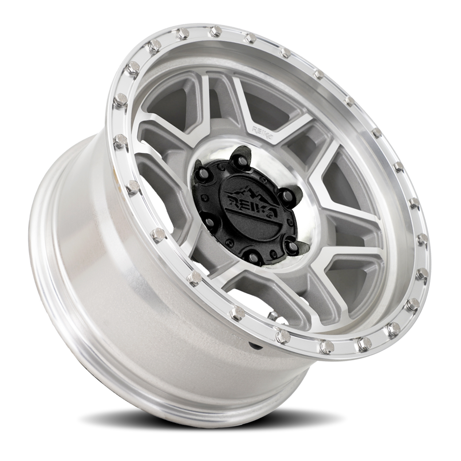 Reika Trooper R40 17x8.5" 6x139.7mm 106.1mm CB 0mm Machined Aluminum