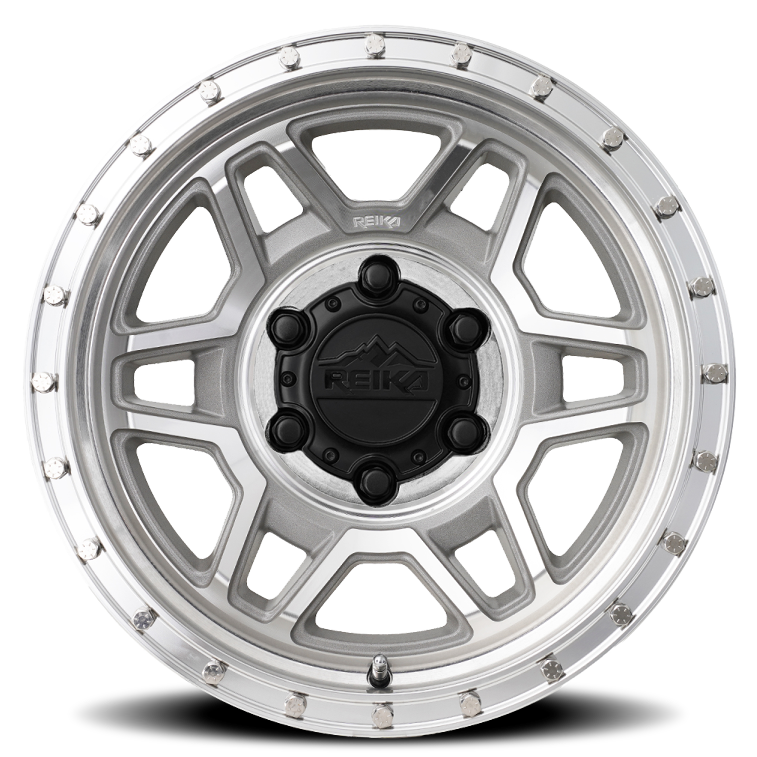 Reika Trooper R40 17x8.5" 6x139.7mm 106.1mm CB 0mm Machined Aluminum
