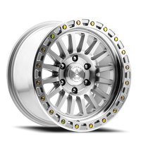 Arena Trophy 17x9" 6x139.7mm 106.1mm CB -12mm Machined Bright Machined Zinc Bolts