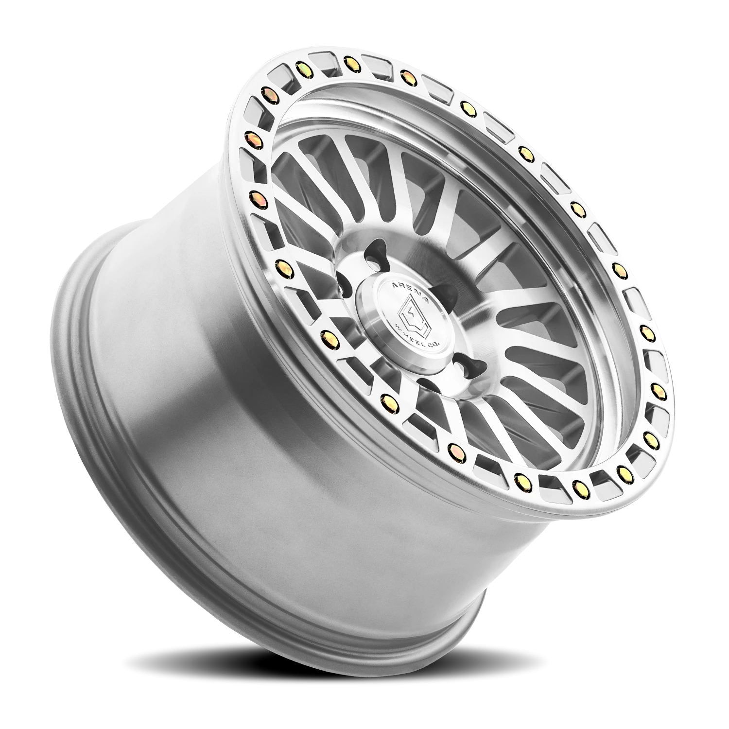 Arena Trophy 17x9" 6x135mm 87.12mm CB +1mm Machined Bright Machined Zinc Bolts