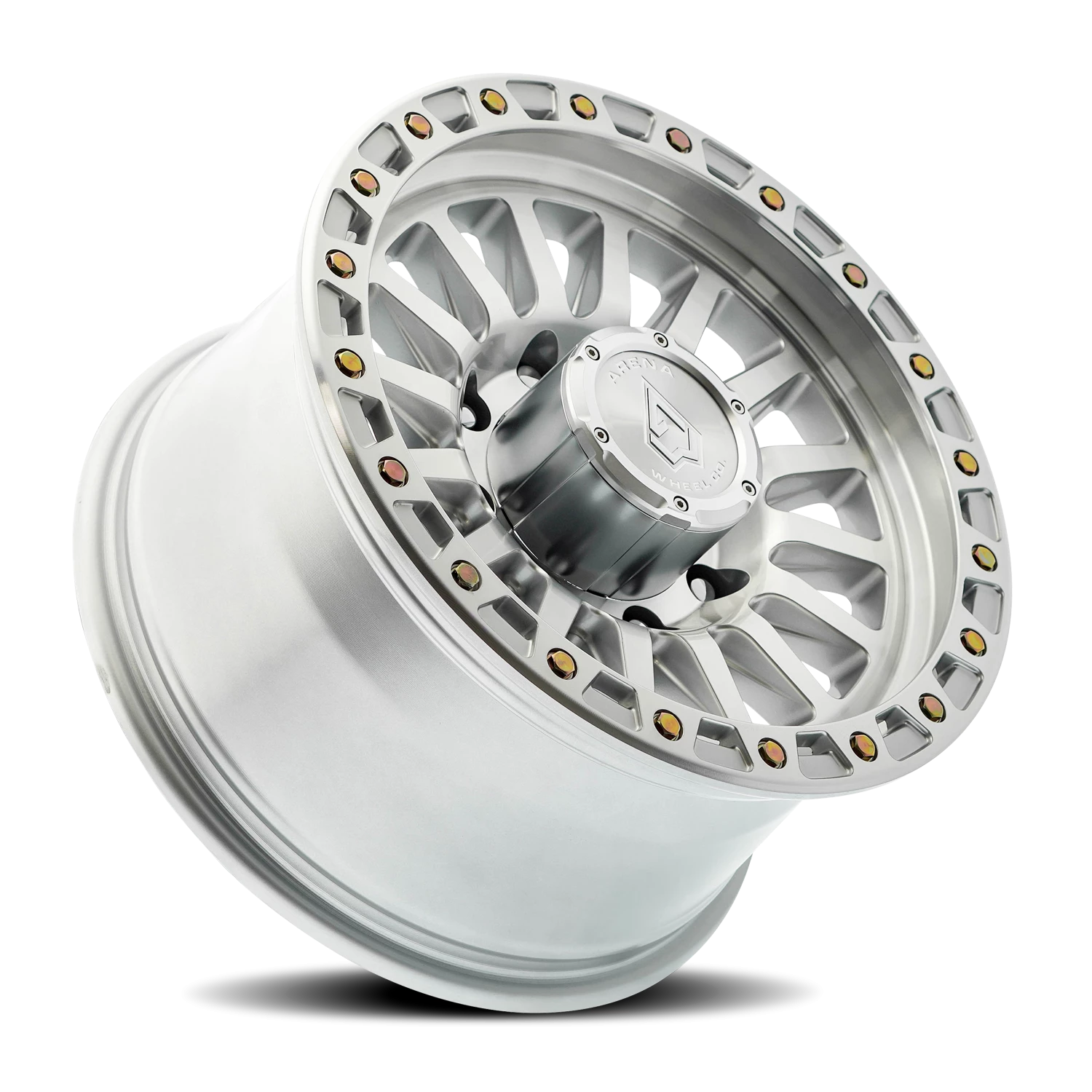 Arena Trophy 17x9" 8x165.1mm 125.1mm CB 0mm Gloss Silver Machined