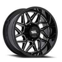 Moto Metal Turbine MO812 20x10" 5x127mm 71.5mm CB -18mm Gloss Black Milled