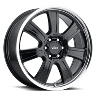 Voxx Wheel Turin 20x8.5 +39 6x132mm 93.2mm Gloss Black Mirror Machined Lip