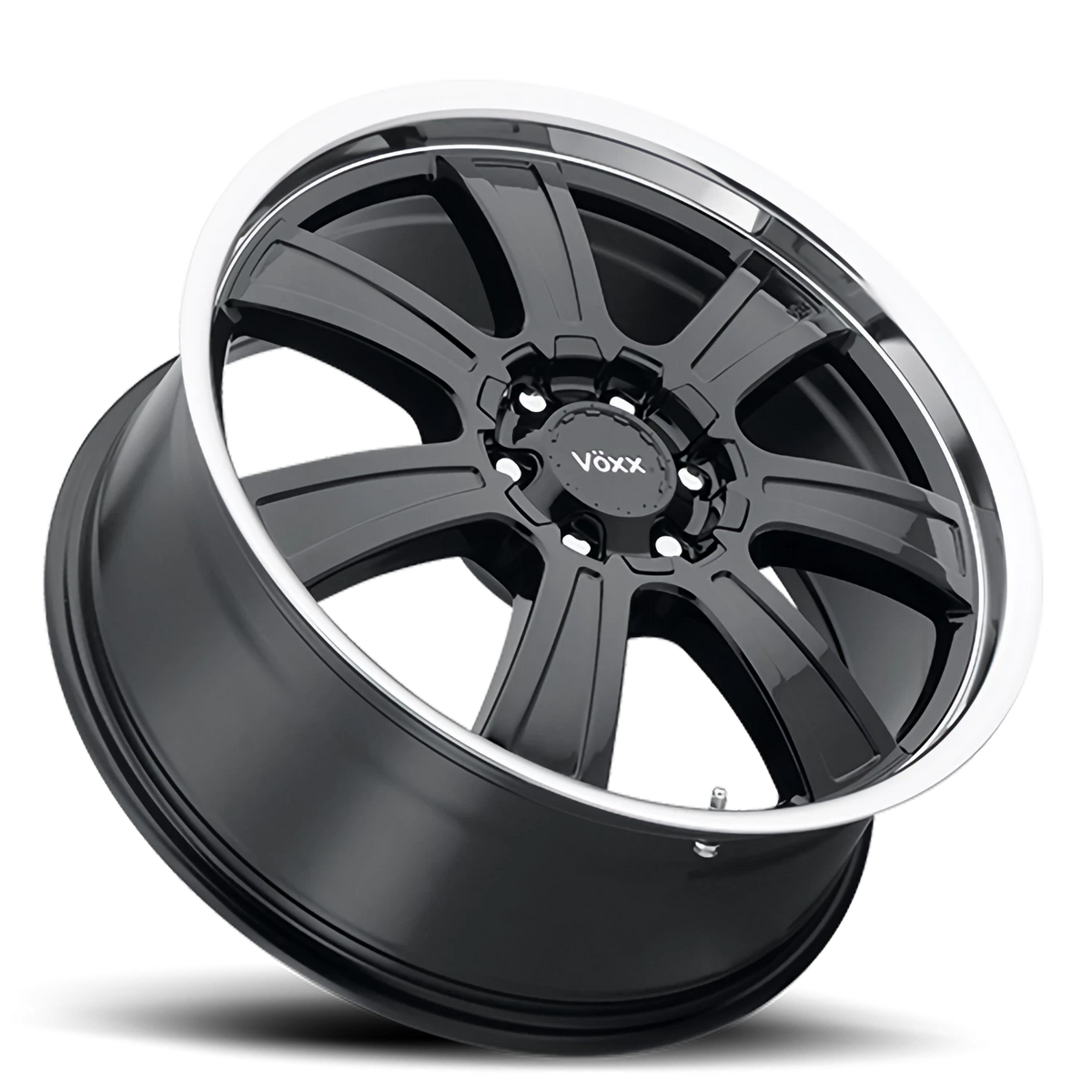 Voxx Wheel Turin 20x8.5 +39 6x132mm 93.2mm Gloss Black Mirror Machined Lip