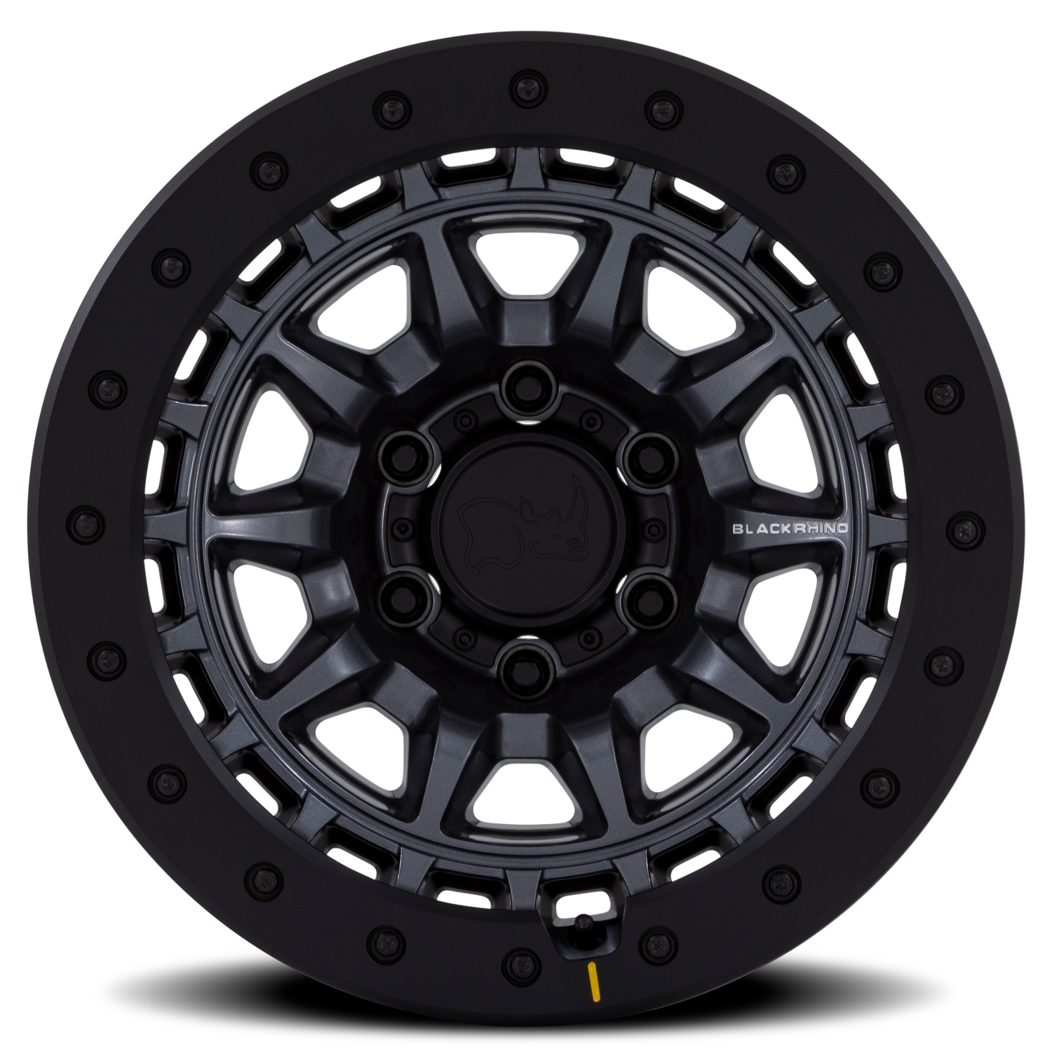 Black Rhino Tusk 17x8.5" 6x135mm 87.1mm CB -10mm Matte Gunmetal