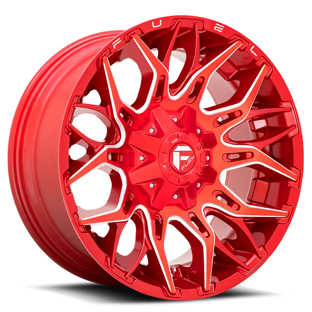 Fuel Twitch 22x12" 8x165.1mm 125.2mm CB -44mm Candy Red Milled