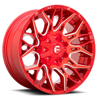 Fuel Twitch 22x12" 6x135mm 106.1mm CB -44mm Candy Red Milled
