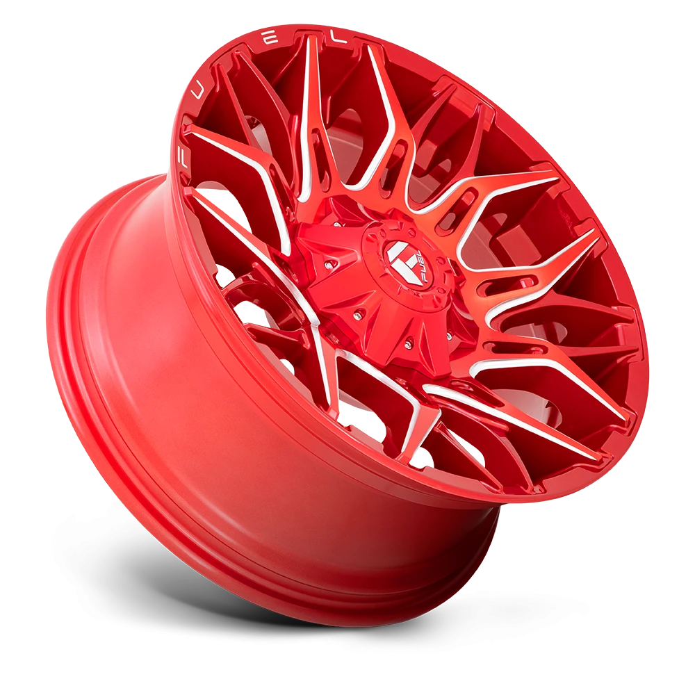Fuel Twitch 22x12" 6x135mm 106.1mm CB -44mm Candy Red Milled