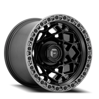 Fuel Unit UTV 15x7" 4x137mm 110.1mm CB +10mm Matte Black Gunmetal Ring