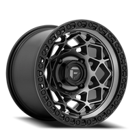 Fuel Unit UTV 15x7" 4x137mm 110.1mm CB +10mm Gunmetal Matte Black Ring