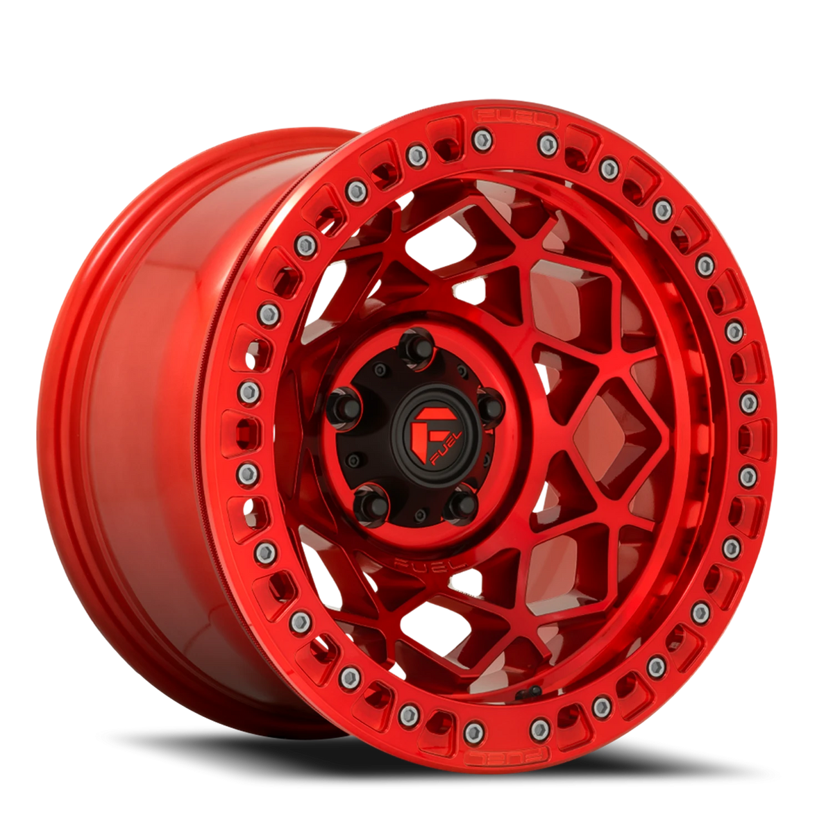 Fuel Unit 17x9 -15 5x127mm 71.5mm Candy Red